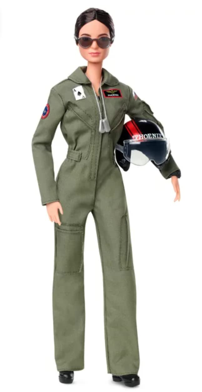 Hot Wheels Collector Top Gun: Maverick Phoenix Doll Wearing Flight Suit and Accessories, with Doll Stand and Certificate of Authenticity