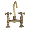Melody Dollhouse Antique Brass Mixer Tap Faucet Old Fashioned 1:12 Kitchen Accessory