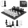 Marblous Krafts Marble Chess Set 15 Inch Black & White Handcrafted Marble Chess Board with Pieces Luxury Chess Sets for Adults Classic Strategy Board