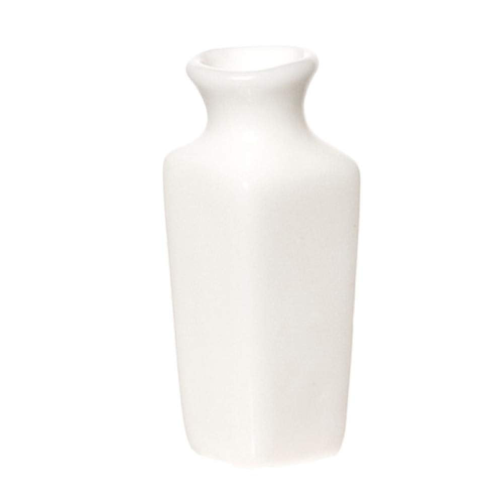 Dollhouse Miniature 1:12 Scale White Square Vase #Im65413