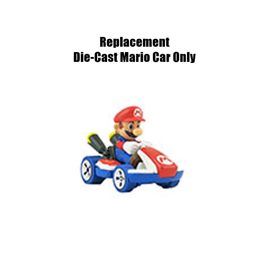 Replacement Part for Hot-Wheels Mario Kart Rainbow Road Playset - GXX41 ~ Replacement Die-Cast Mario Car