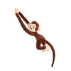 TONGMAN MonkeyPlush Stuffed Animal,Hanging Stuffed Animal MonkeyLong arm Monkey Doll Plush Toy Curtain Monkey, 27.5 Inches (Brown)