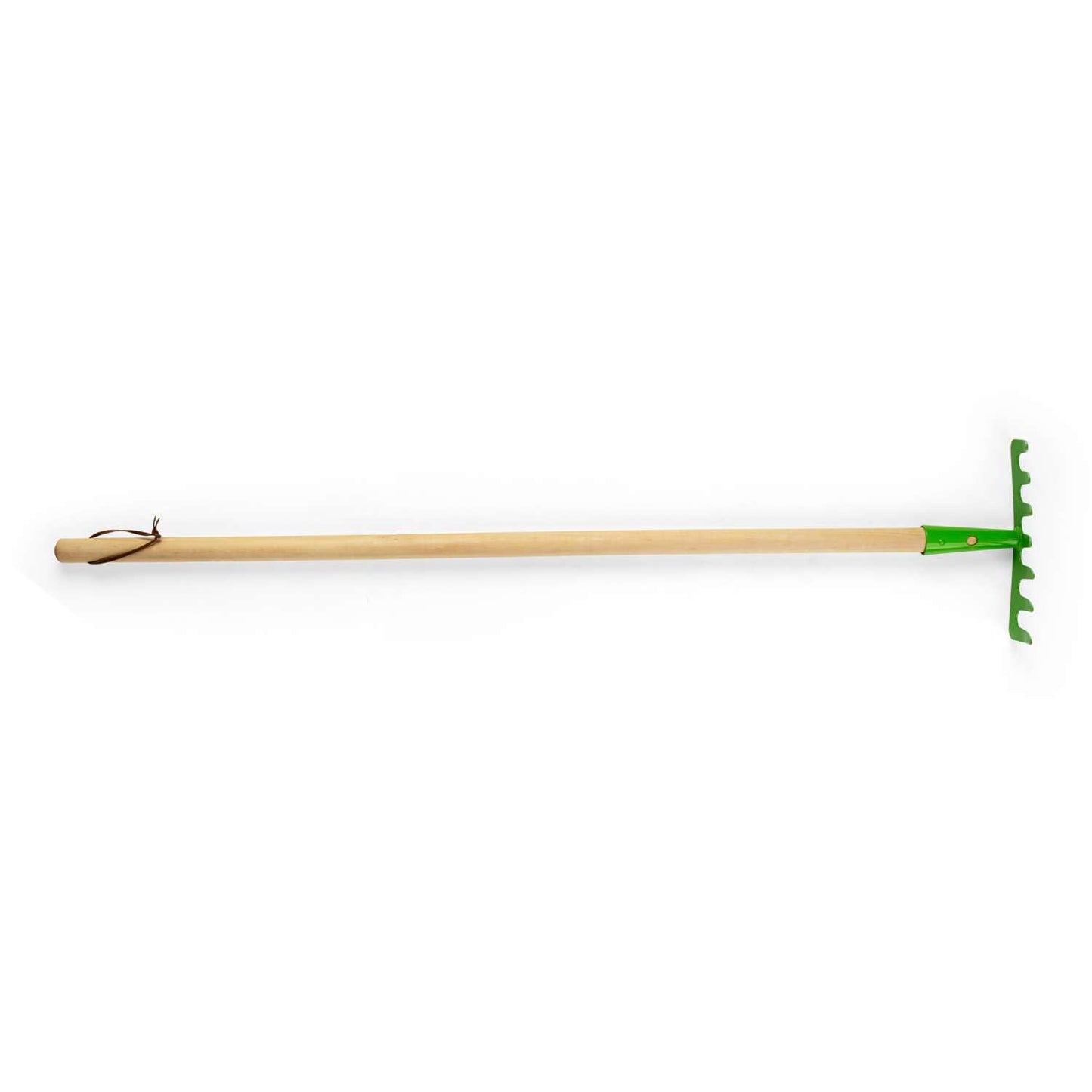 Bigjigs Toys Children's Long Handled Gardening Soil Rake with Wooden Handle - Garden Tools and Accessories