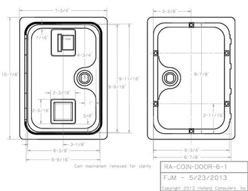 RetroArcade.us Arcade Game Token Coin Door & Mechanical Coin selector - Mame, Jamma and Classic Arcade Games