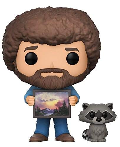 Funko POP! TV: Bob Ross - Bob Ross with Raccoon (Styles May Vary) Collectible Figure