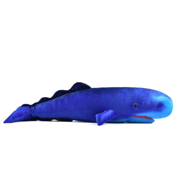 iant Sperm Whale Stuffed Animal 31'' Blue Whale Plush Fish Pillow Plushie