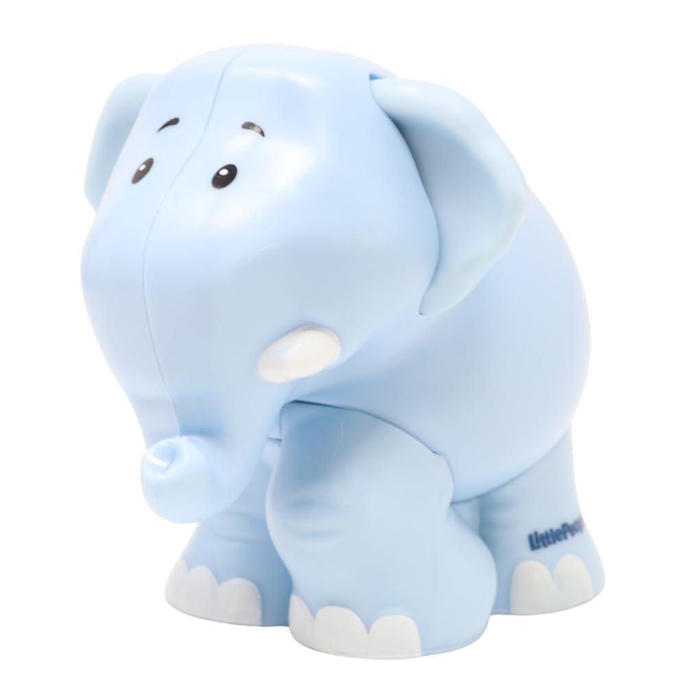Fisher-Price Replacement Part Little People Noah's Ark Zoo Safari Jungle Animals Playset JLV11 - Replacement Blue Elephant Figure