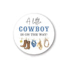 A Little Cowboy is On The Way Baby Shower Favor Stickers - 60 Labels
