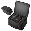 VEVOR Miniatures Storage Case for Warhammer 40k, Fits 500-750 Scale Models, Wooden Miniatures Display Holder with 5 Tray, Clear View Miniature