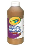 Artista II Washable Tempera Paint, Brown, 16 oz