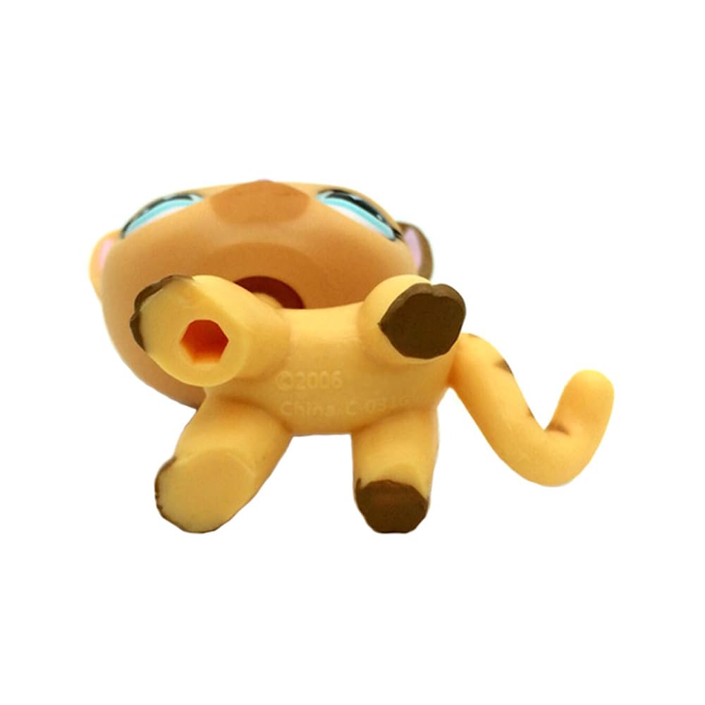 Yellow Cream Stripe Short Hair Cat #886 Mini Pet Toys Animal Figure