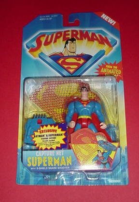 SUPERMAN MAN OF STEEL ANIMATED:CAPTURE NET SUPERMAN FIGURE by DC Comics