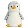 Aurora® Playful Pompom Penguin™ Stuffed Animal - Vibrant Companions for Warm Cuddles - Perfect for Adults, Kids, and Birthdays - Gray 11 Inches