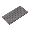 Classic Grey Plates Bulk, Dark Gray Plate 6x12, Building Plates Flat 10 Piece, Compatible with Lego Parts and Pieces: 6x12 Gray Plates(Color: Dark