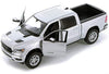 2019 RAM 1500 Laramie Crew Cab Pickup Truck Silver 1/24 Diecast Model Car by Motormax 79357