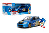 Jada Sonic The Hedgehog 1:24 2012 Subaru Impreza WRX STI Die-cast Car & Sonic Figure, Toys for Kids and Adults