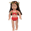 The New York Doll Collection Cute Polka Dot Strawberry Bikini Swim Set for 18 Inch Dolls
