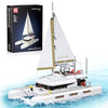 Mould King Catamaran Sailboat Building Kits, Ocean Explorer Boat Model, House Decor for Boys to Play, Gift for 8+ Years Old and Adult (890 Pcs)