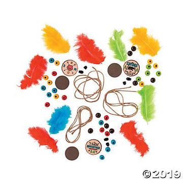 Feather Necklace Craft Kit-12 - Crafts for Kids and Fun Home Activities