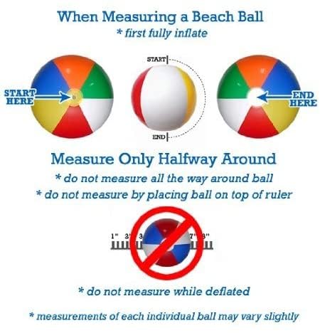 24-Inch Deflated Size Solid White Beach Ball - Inflatable to 18-Inches Diameter