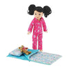 Emily Rose 14 & 14.5 Inch Doll Sleepover Bundle | Snowflake Fleece Pajamas & Reversible Multi-Color Sleeping Bag with Pillow | USA Brand | Gift Boxed
