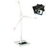 YounggDiy 3D DIY Metal Solar Windmill Model, Desk Home Decor Craft Science Education Toy Gift, 300 RPM Rotation Speed (Silver)