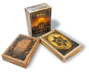 Scripture Guide Two-Pack Bible Character Playing Cards - Features One Deck of 54 Iconic Old Testament Characters and One Deck of 54 Iconic New