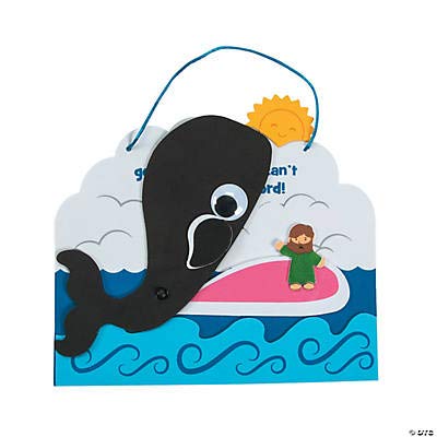 Jonah and The Whale Craft Kit - Makes 12 - Religious Crafts for Kids and Fun Sunday School Activities