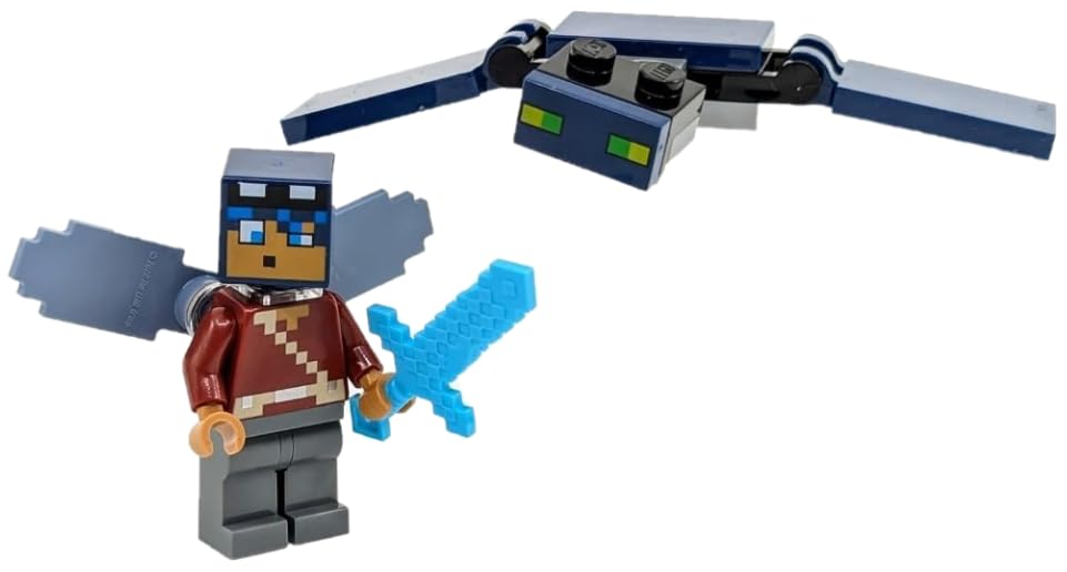 LEGO Minecraft: Hero with Elytra and Phantom - Ages 6+