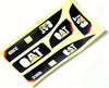 Linzhen Sticker Set Channel RC Excavator Amewi 1:14 Decals for Huina 580 1580 TR-211m 23