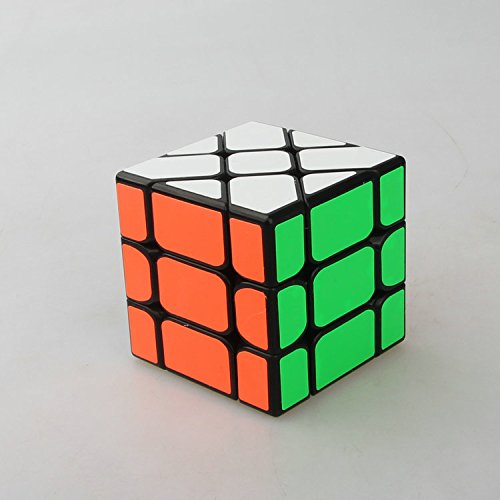 CuberSpeed Fisher Cube V2 Black Magic Cube Fisher Cube v2 Black Yileng 3x3x3 Speed Cube Puzzle