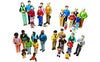 Cre8tive Minds Multi-Ethnic Pretend Play Family Set - 32 Pieces