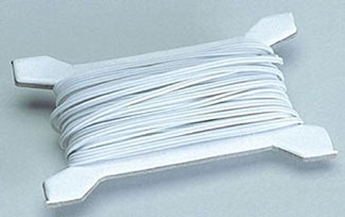 Classics Dollhouse Miniature 32 Gauge 2 Conductor White Wire (25' Shank) #CK203