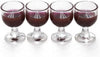 4 Pcs Red Wine 1/12 Miniature Wine Glasses Dollhouse Decoration Accessories Decoration Model Living Room Scene Craft Displays