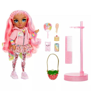 Rainbow High Sparkle And Shine Rosetta (Pink) 11" Fashion Doll With Liquid Sparkles On Legs, Shake To See Them Shine, Great For Boys And Girls Ages