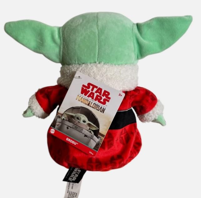 STAR WARS Mandalorian Grogu Plush Holiday Themed Baby Yoda 8 inch (Winter X-mas)