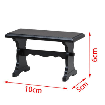 AirAds Dollhouse 1:12 Scale Dollhouse Miniature Furniture Accessory Computer Desk Writing Table (1 White Desk)