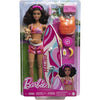 Barbie HPL69 Surf Doll Articulated Mannequin Brown Surfboard Puppy Themed Accessories Children's Toy from 3 Years