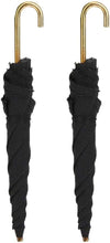 2 Pcs Black 1:12 Dollhouse Miniature Umbrella,Mini Cloth Umbrella Doll House Dollhouse Mini Furniture Decorative Accessories,Doll Umbrella,Dollhouse