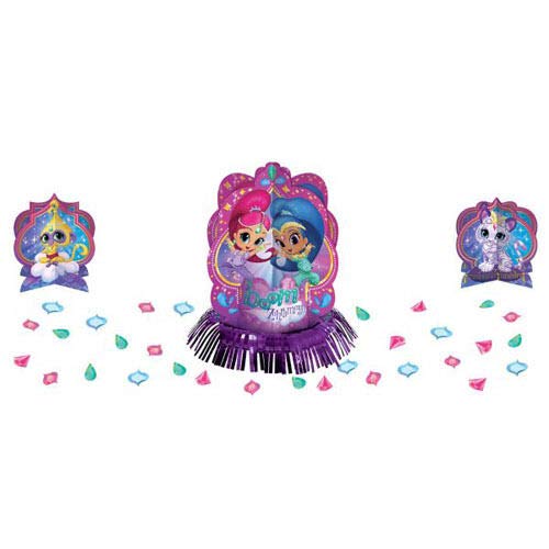 Amscan 281653 Shimmer and Shine™ Birthday, Table Decorating Kit, 23 Ct.