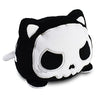 TeeTurtle - The Original Reversible Cat Plushie - White + Skeleton - Glows in the Dark! - Cute Sensory Fidget Stuffed Animals That Show Your Mood