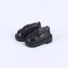 XiDonDon Doll Shoes Leather Shoes for Ob11, body9,GSC,1/12 BJD Doll Accessories Toy Shoes (Black)