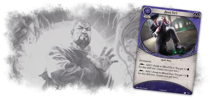 Fantasy Flight Games Arkham Horror The Card Game Blood on the Altar MYTHOS PACK - Unearth the Secrets of Dunwich! Cooperative Living Card Game, Ages