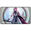Ultra PRO - Final Fantasy x Universes Beyond Lightning, Army of One Black Stitched Playmat for Magic: The Gathering | Card Game Playmat, Final Fantasy