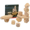Constructive Playthings Natural Wooden Balancing Blocks with Idea Cards, 11pcs.