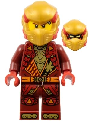 LEGO Ninjago Dragons Rising Season 3: Kai Minifigure with Dual Fire Sword - 6+