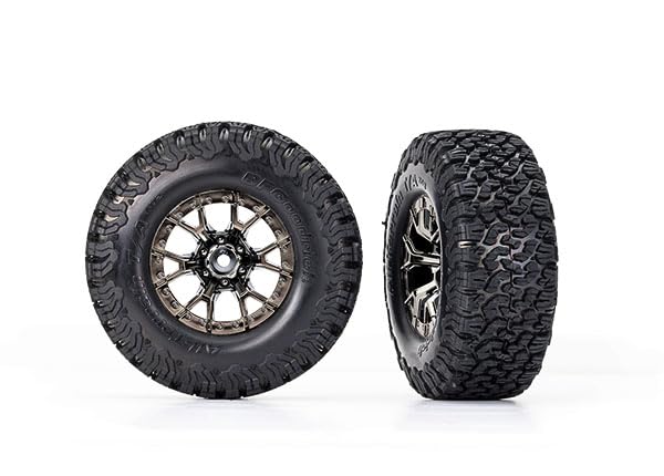 Traxxas T&W BLK CHRM WHL BFG at TA KO2 2WD FR