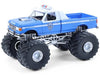1990 F 350 Monster Truck NYPD (New York Police Department) Blue with White Top Kings of Crunch - Hot Pursuit Special Edition 1/64 Diecast Model Car by
