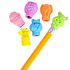 Edison Novelty Zoo Animal Pencil Top Erasers - (48 Erasers)