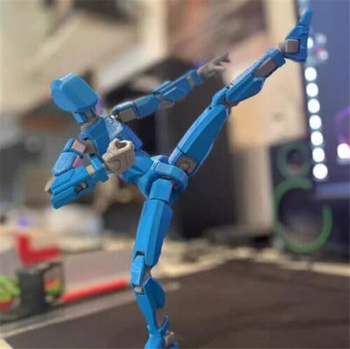 Dumwick Titan13 Action Figure, Lucky Robot 13 Action Figure,3D Printed Multi-Jointed Movable Action Figures,Dummy Robot 13 Figure Creative Gifts